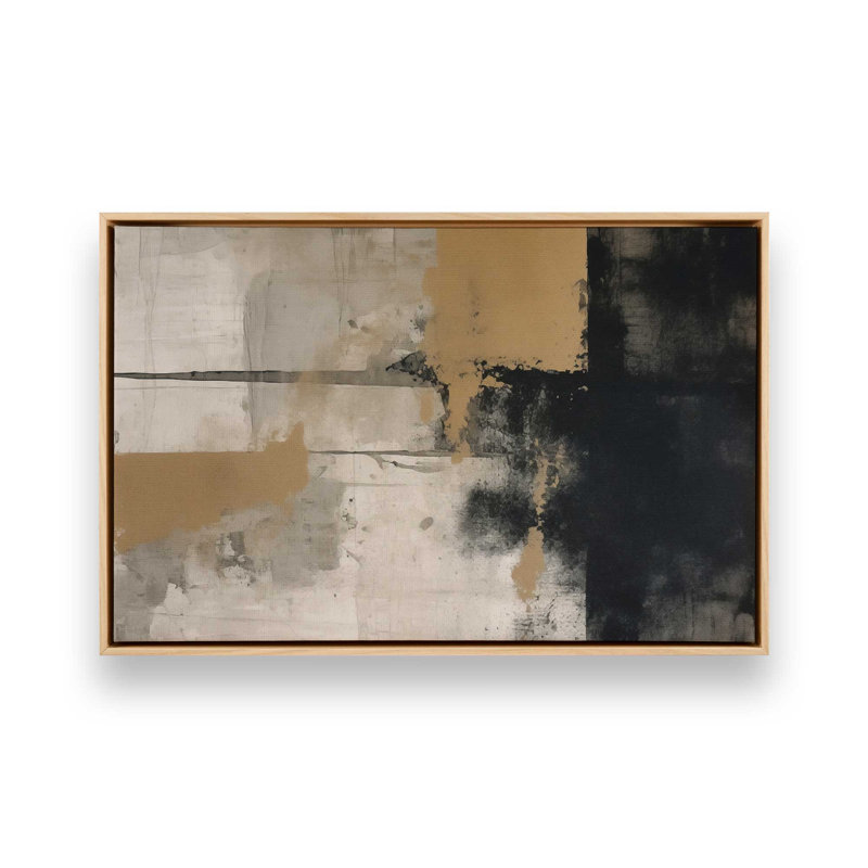 Impression sur toile Chiaroscuro Blend I, H 12,75 po x l 18,75 po, Cadre américain en érable flottant, 1