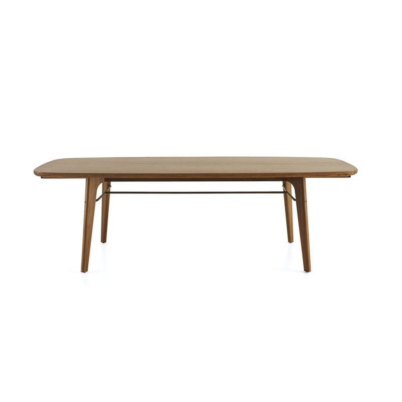 Utility Dining Table, 30"H x 71"L x 35.5"W, Natural Walnut