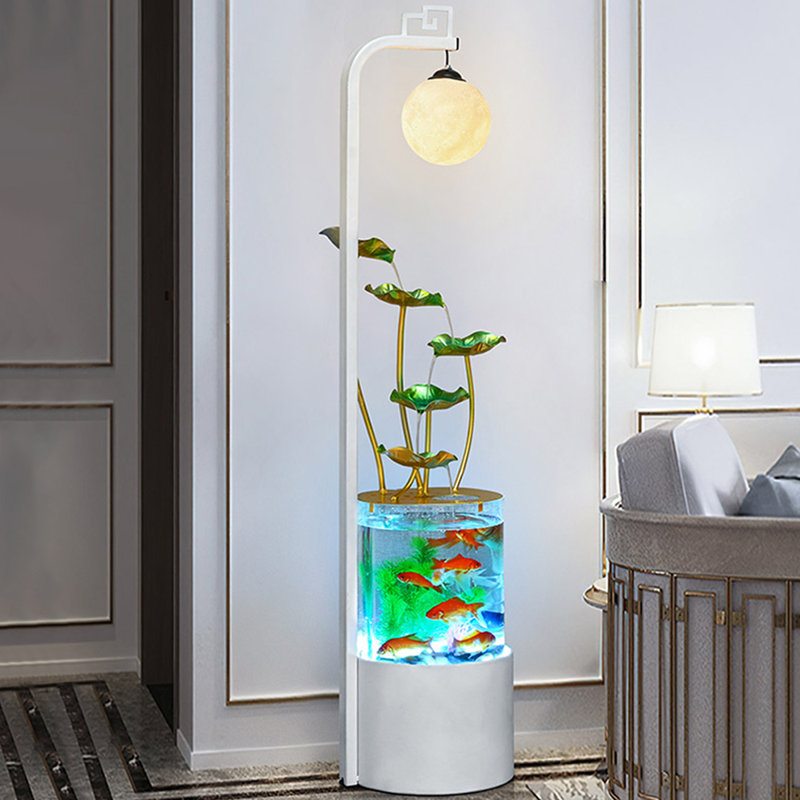 Aquarium 5-10 gallons en fer Eco moderne, Blanc