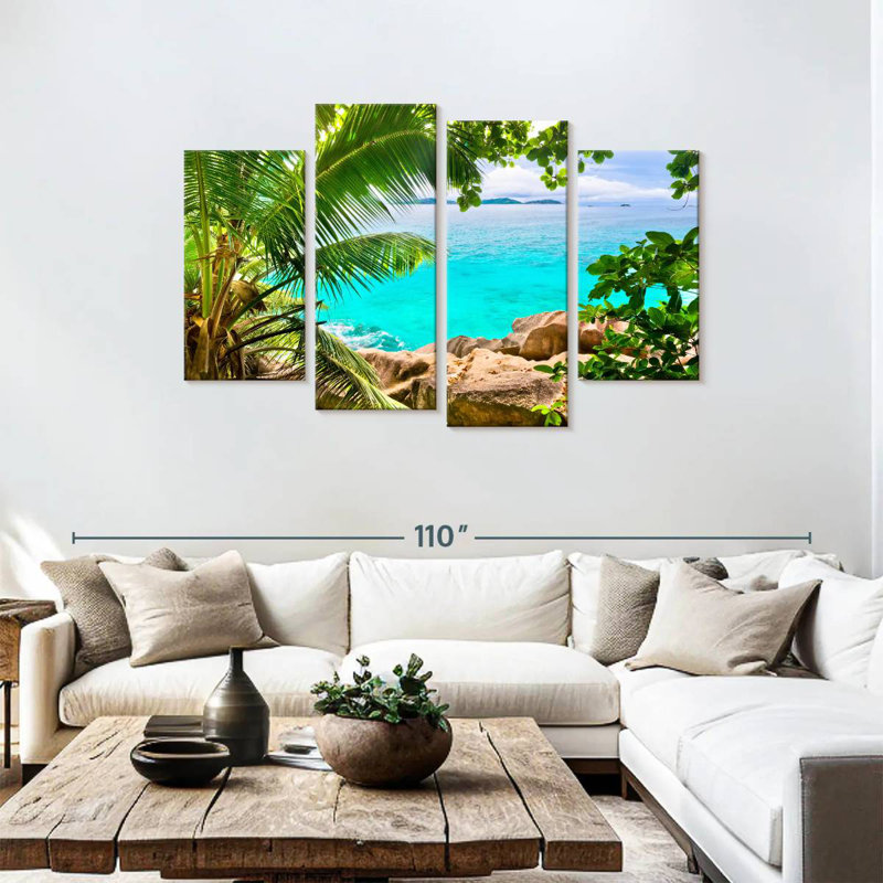 Paysage Gillard Seychelles, H 48 po x l 75 po