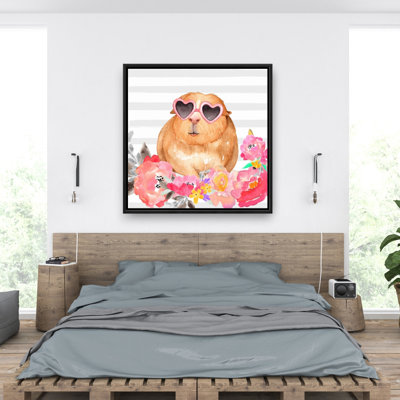 " Guinea Pig With Glasses "