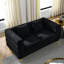 3 pièces de style noir, style moderne, livraison rapide, rembourrage en mousse, pieds en métal, 6 coussins inclus, tissu d'une capacité de 250 lb / siège, style avec, entrepôt lb / siège,