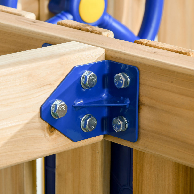 Ensemble de jeu d'extérieur en bois 3 en 1 avec balançoire pour bébé Scout