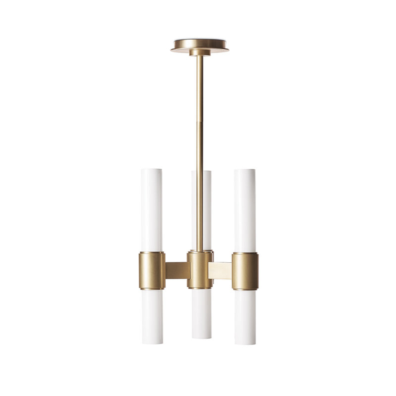 Dixon Pendant (Polished Nickel), Natural Brass