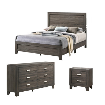 Ensemble de chambre à coucher standard 3 pièces Anastasia