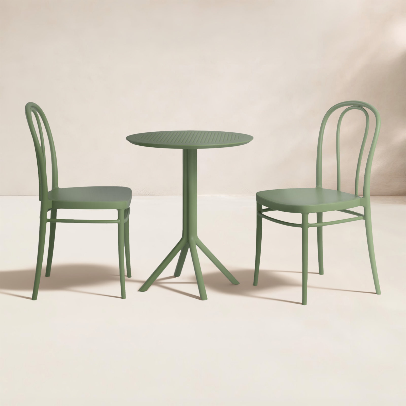 Farrah 24" Patio Bistro Set, Olive Green