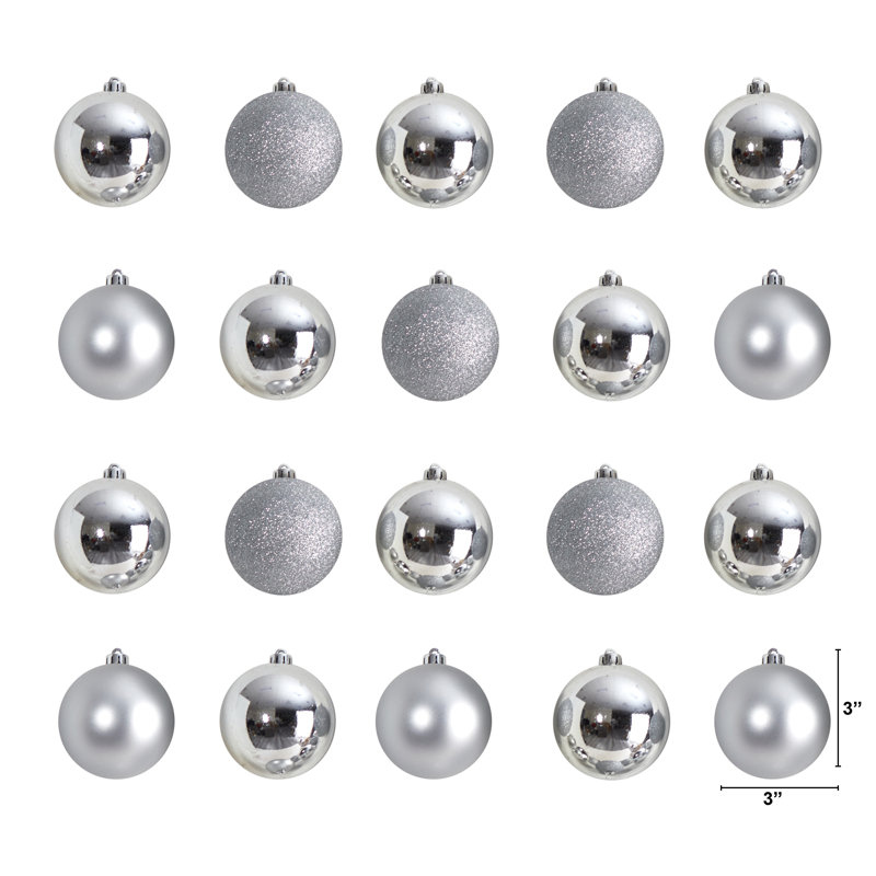 Ornement boule incassable, Argent