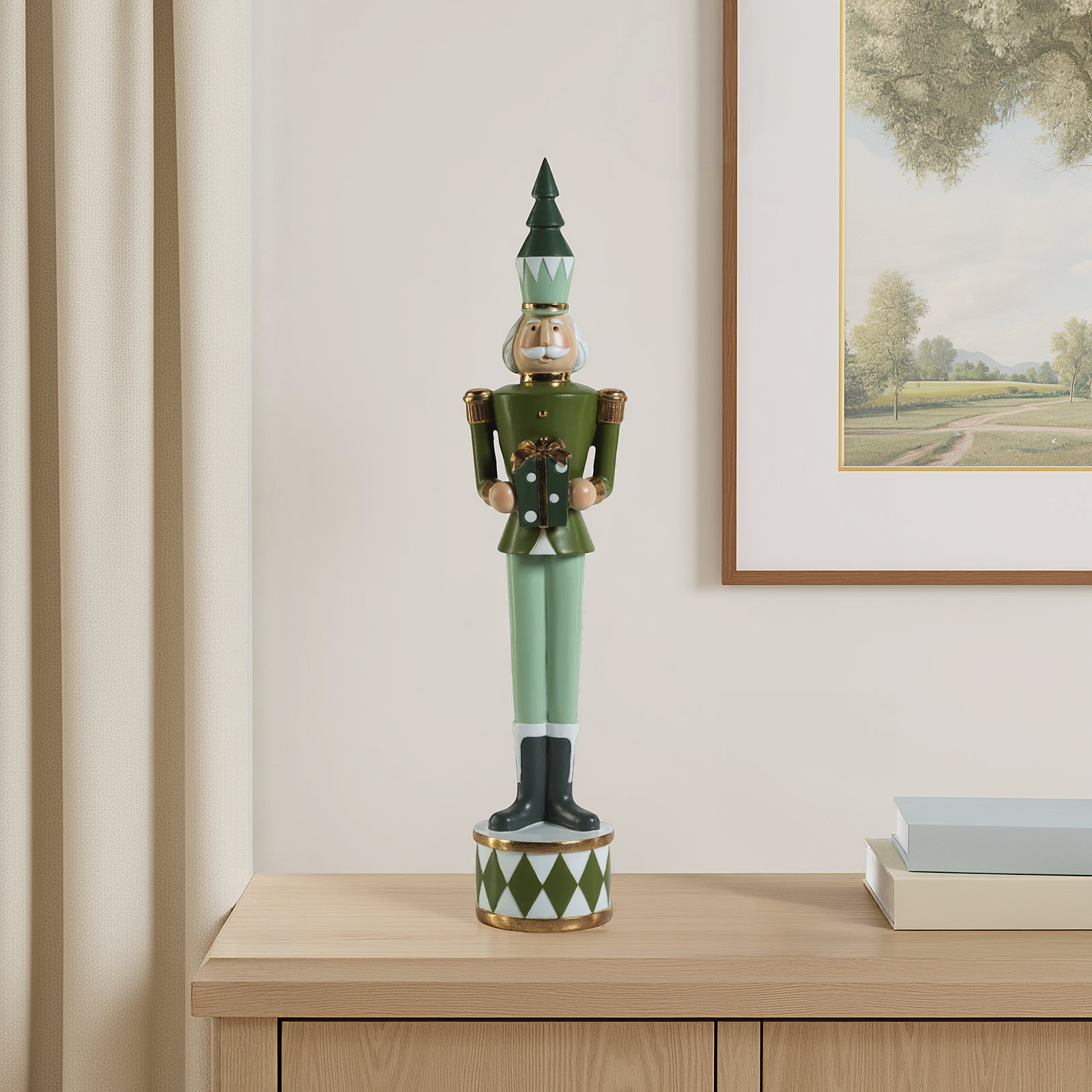 Halleran Nutcracker Soldier Figurine, 18.5" H x 3.5" W x 3.5" D