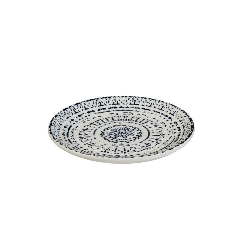Abbigayle Ceramic Debossed 8" Dinner Plate