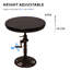 Table de bout Industrial Retro Table d'appoint Mécanique antique DIY Manivelle à hauteur ajustable-1459948271