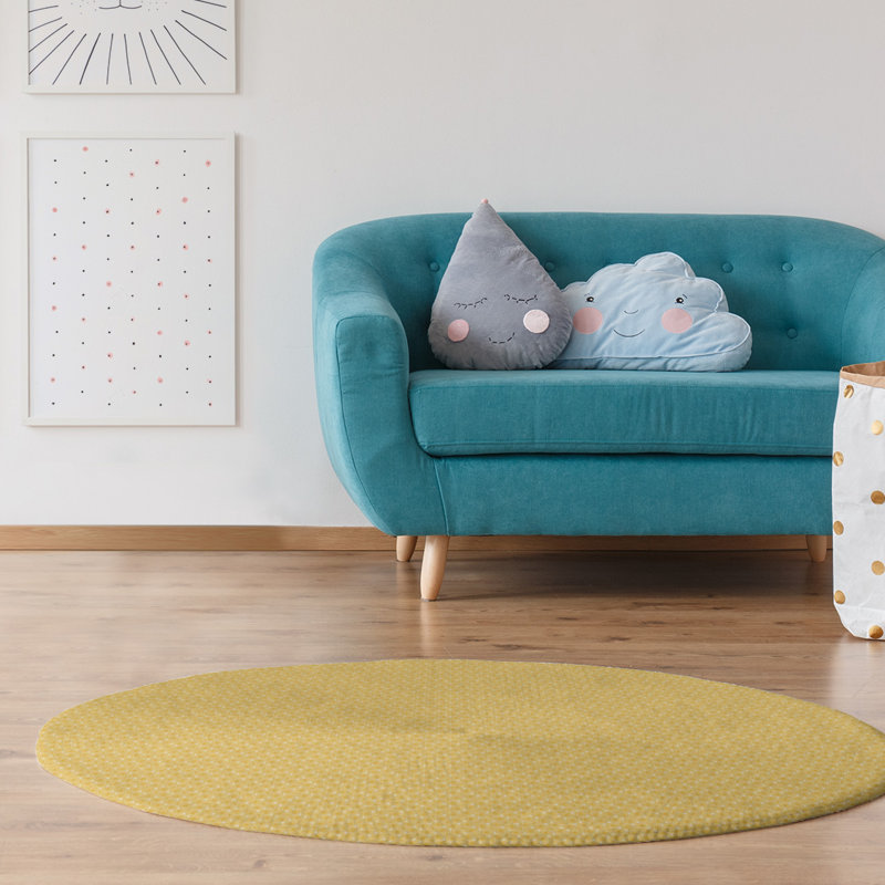 Chenille Indoor Rug, Round 5'