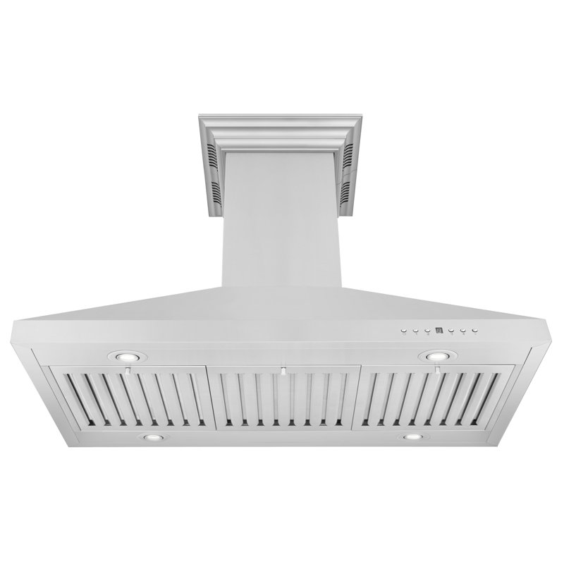 48" 400 CFM Ducted Island Range Hood in Stainless Steel