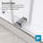 KW01 62 - 66 In. W X 76 In. H Double Sliding Frameless Shower Door With 3/8 In. Clear Glass-108223549