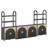 4-Piece Modular Arched TV Stand Entertainment Center Set, Mid Century Modern 2 Piece 72? Tall Storage Cabinets and 2 piece 65? Fluted TV Console for Living Room-1786926752