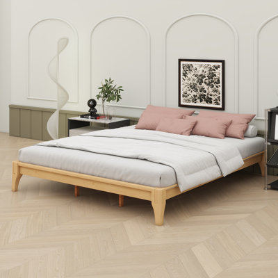 Bamboo Wood Platform Bed Frame