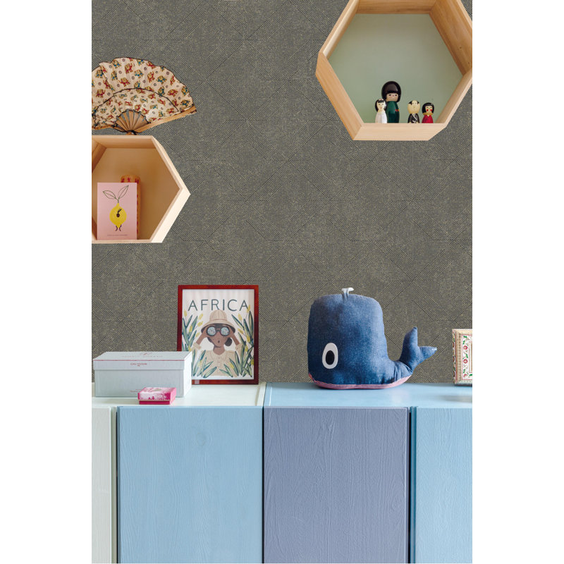 Rouleau de papier peint Annelieke, Gris foncé