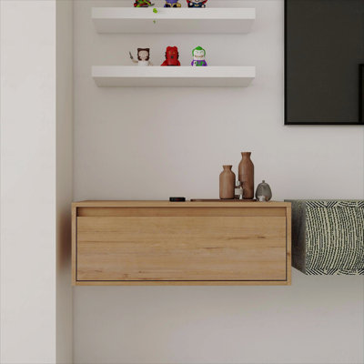 30" Bathroom Cabinet,Soft Close Drawer,Float Mounting Design (Only Vanity, Without Sink)