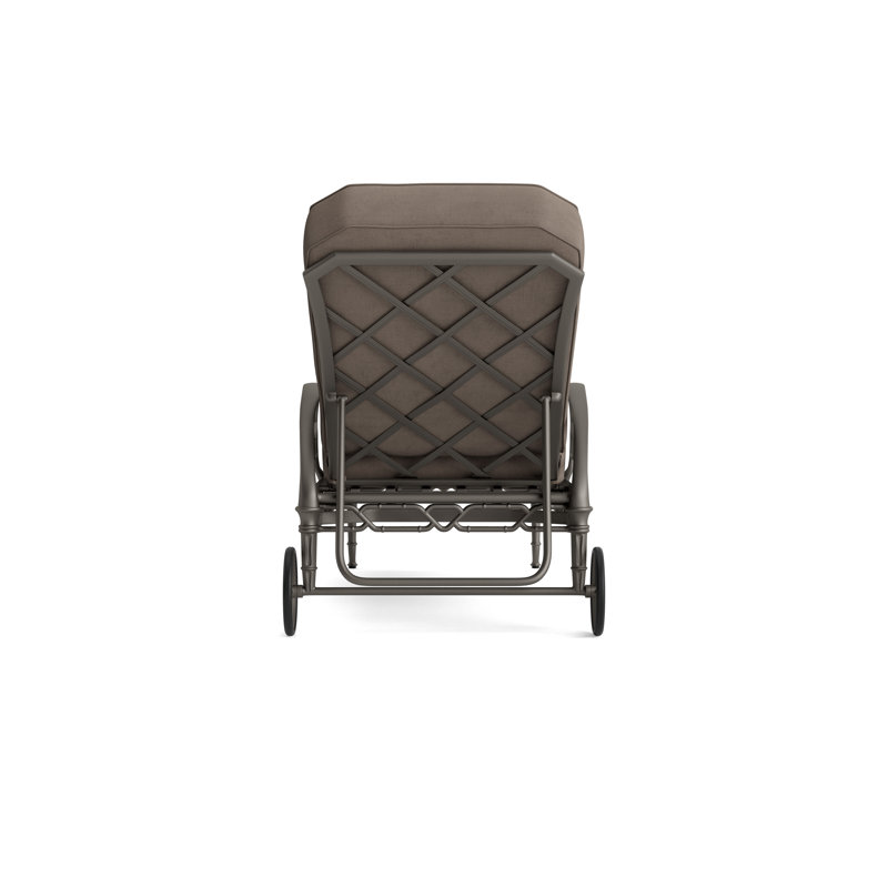 Calcutta Outdoor Chaise Lounge, Mica, Fusion Neptune