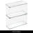 Stackable Hinged-Lid Pantry or Kitchen Storage Box - Lidded Storage Box for Organizing Cabinets and Under Sinks