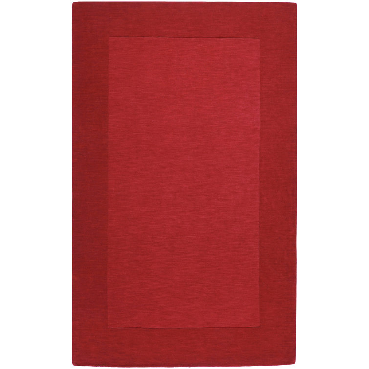 Dolma Handmade Loomed Wool Red/Scarlet Area Rug