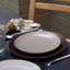 Assiette à salade ou à dessert empilable en grès de 8,5 po, ensemble de 6-711608604