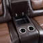 Causeuse inclinable moderne de luxe moderne avec console centrale et revêtement en similicuir de qualité supérieure pour un salon formel confortable