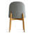 Linen Upholstered Dining Chairs With Solid Wood Legs-980415174