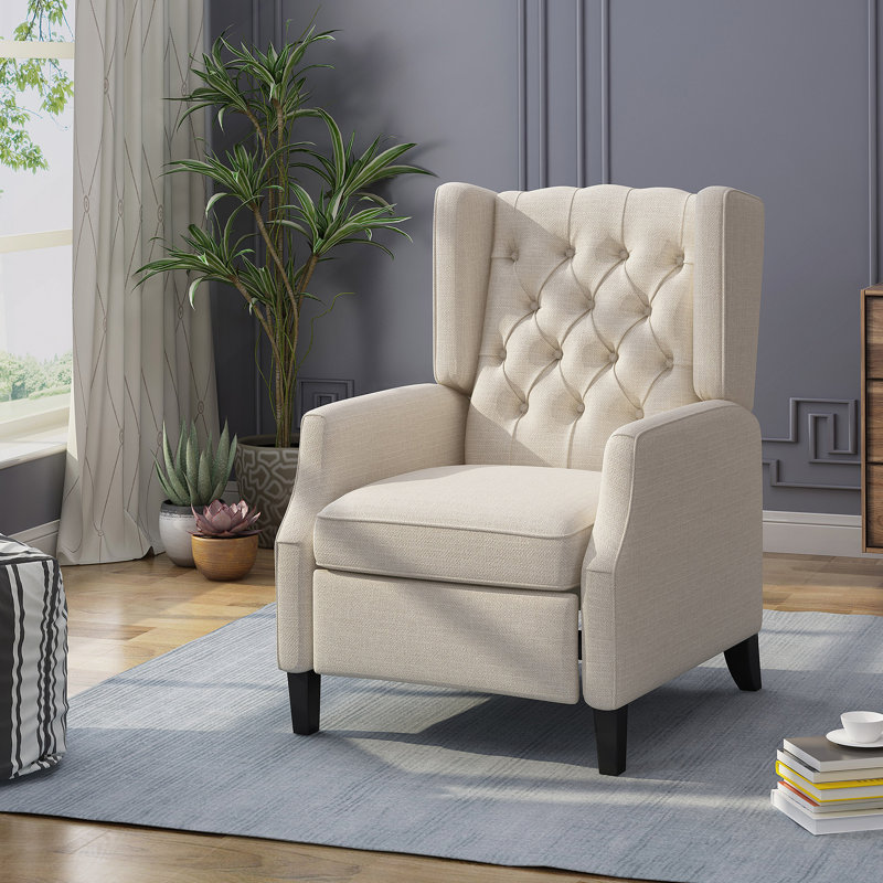Fauteuil inclinable, Tissu beige