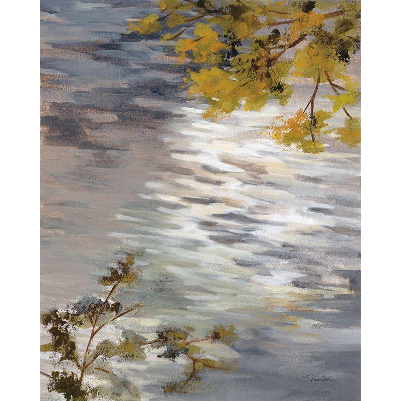 «Red Barrel Studio® Vassileva, Silvia», art sur toile tendue sous le titre: Branches and Ripples, H 34 po x l 28 po