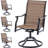 High Back Swivel Patio Dining Armchair-379684740