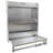 Aluminum Work Station Storage Cabinet With Flip-Out Work Tray And Paper Towel Rack Organizer For Garage, Shop, And Enclosed Trailers