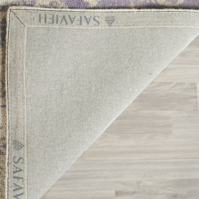 Tapis gris / ivoire en laine / coton touffeté à la main Socorro, Rectangle 3 pi x 5 pi