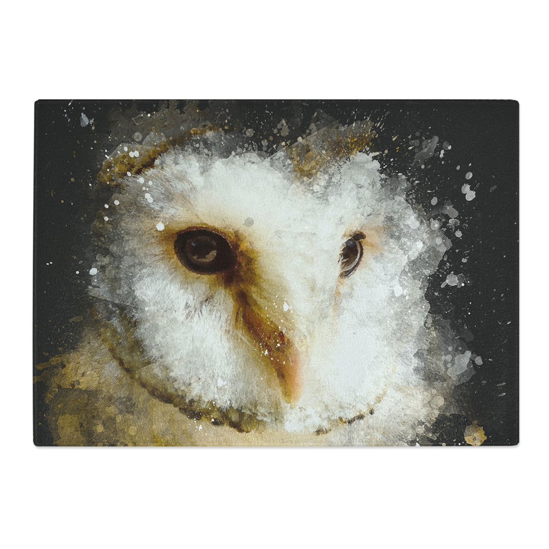 Barn Owl Vol.2 Paint Splash Chopping Board