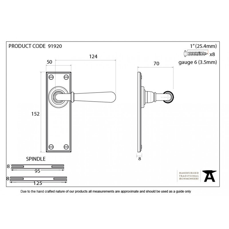 Newbury Door Handle Kit, Polished Bronze