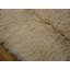 Vintage Mid Century Modern Moroccan Berber Ivory Shag Rug