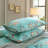  800TC 100% Egyptian Cotton Duvet Cover Set，3pcs Vintage Cyan Paisley Floral Bedding Set, Breathable And Skin-friendly, Aesthetic Botanical Pattern for Bedroom Guest Room All Seasons-121118222-101674812