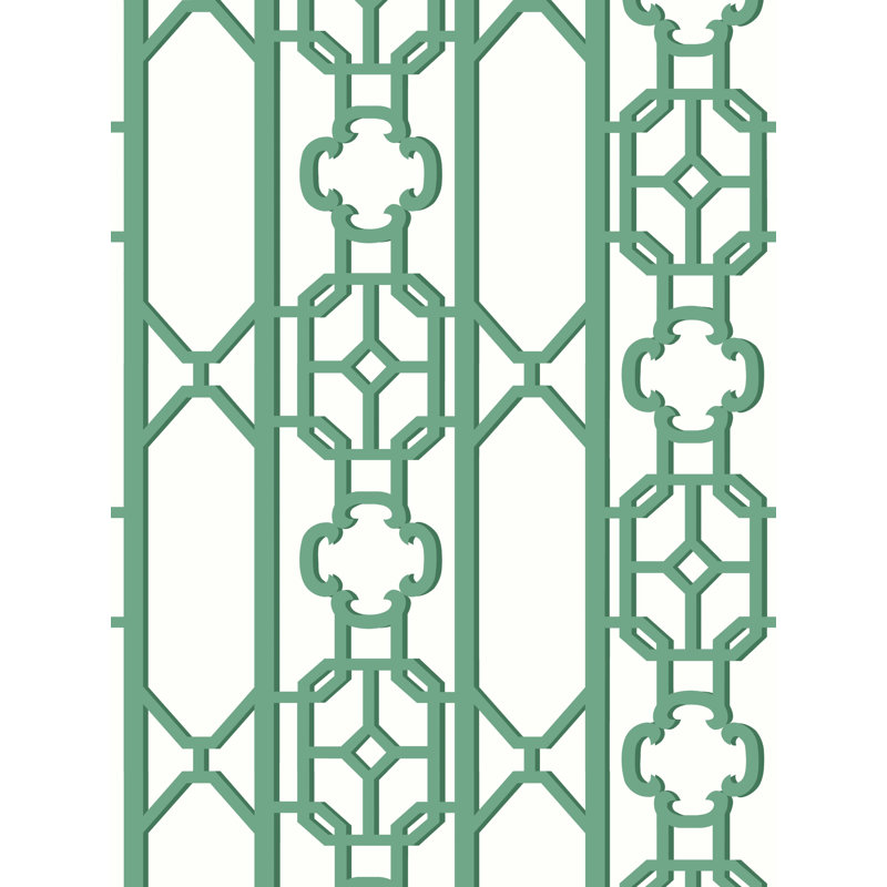 JOANNA FRET WALLCOVERING, Gazebo Green