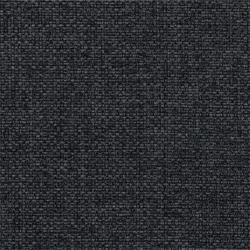 Banc d'appoint rembourré en tissu gris anthracite Delsur
