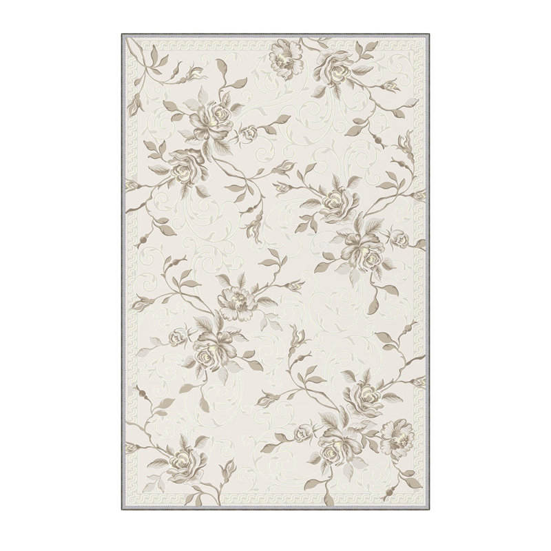 Soft Hall Carpet (2.6 x 4.9 ft), 1% Polyester, .3 in Pile Height | Antibacterial, Non-Slip Underside, 65 g/m² | Machine Washable, 3D Digital Print | Perfect for Living Room, Entryway & Bedroom Décor