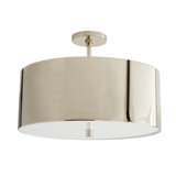 3 - Light 19.5 " Drum Semi Flush Mount