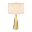 Lampe de table conique en aluminium D15 x 28,5 po (assemblage de l'abat-jour requis)