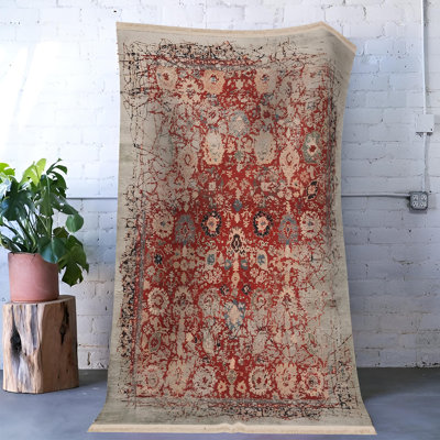 Tapis décoratif rétro à motif bourgogne