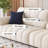 White 100% Polyester 3 - Piece Living Room Set