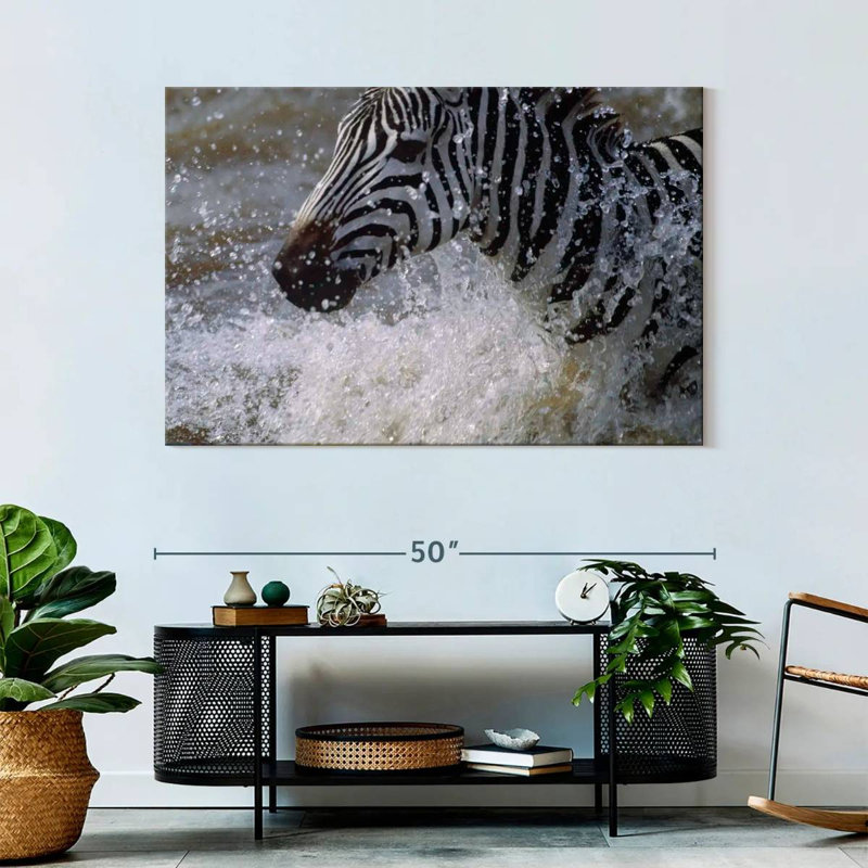 Brampt Zebra Splash, 32" H x 48" W