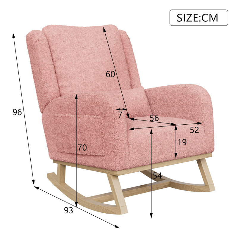 Ellent Rocking Chair, Pink