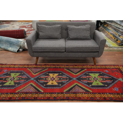 Tribal Geometric Traditional Runner Rug 4x10