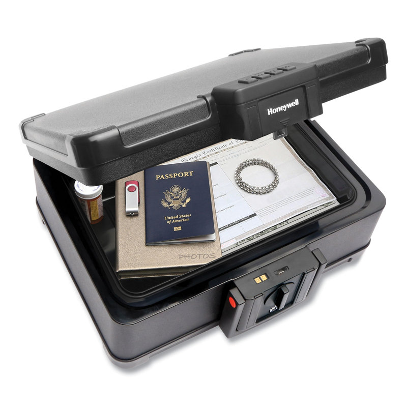 Black Digital Fire and Waterproof Security Safe with Programmable Lock