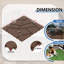 12 tuiles de terrasse en plastique imperméables 12 "X12" pour patio-111838306