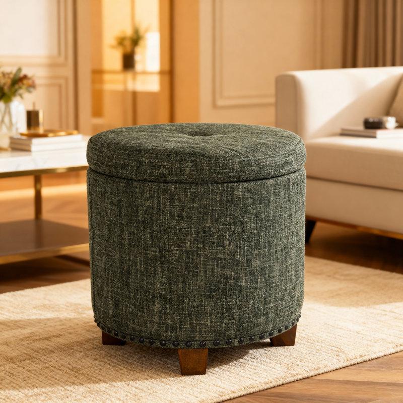 Repose-pieds Mayen, Tissu vert Clover