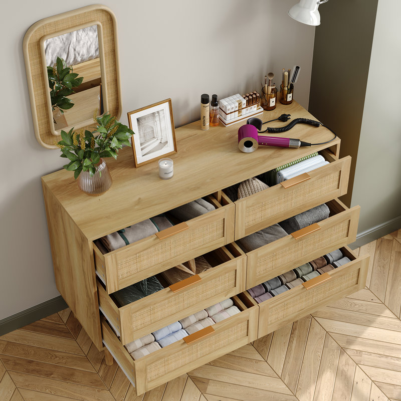  Commode 6 tiroirs Seeneytown, 29.8'' H x 42.5'' W x 15.9'' D
